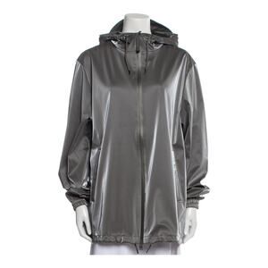 Rains Waterproof Silver Anorak Jacket Size M